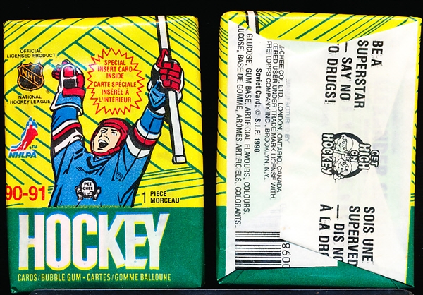 Lot Detail 1990 91 O Pee Chee Hockey 50 Unopened Wax Packs