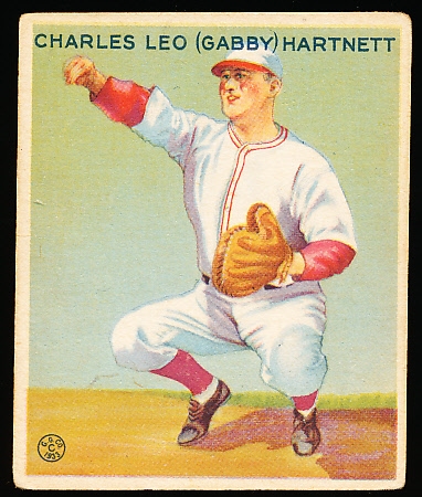 1933 Goudey Baseball- #202 Gabby Hartnett, Chicago Cubs