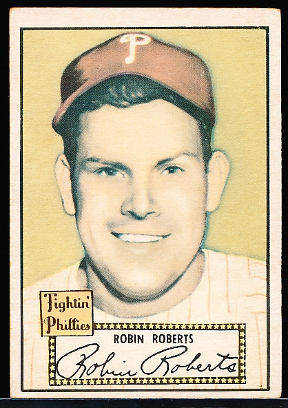 1952 Topps Baseball- #59 Robin Roberts, Phillies- Red Back