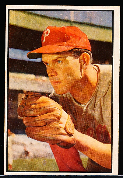 1953 Bowman Color Baseball- #65 Robin Roberts, Phillies