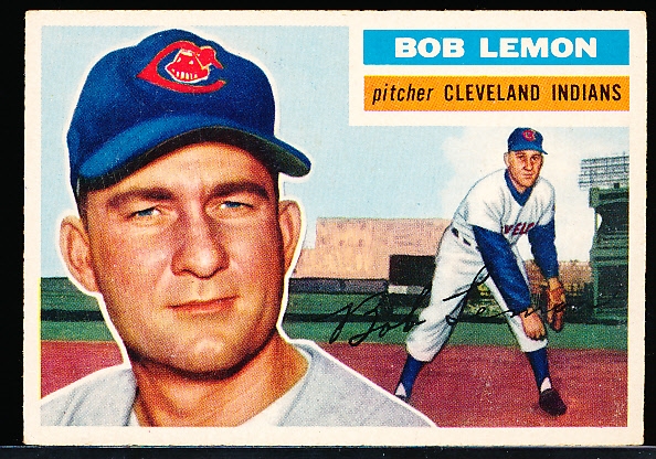 1956 Topps Bb- #255 Bob Lemon, Cleveland