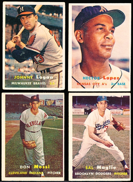 1957 Topps Bb- 4 Diff