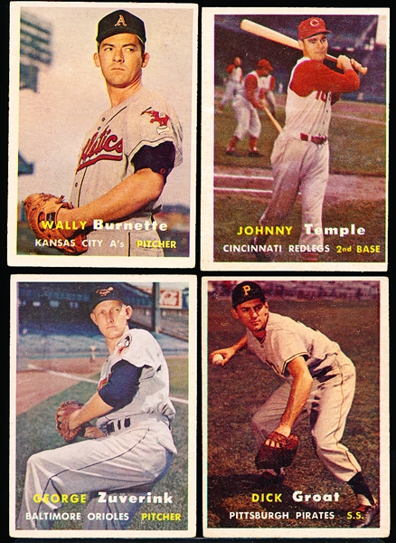 1957 Topps Bb- 4 Diff