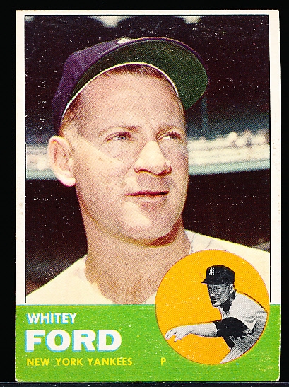 1963 Topps Baseball- #446 Whitey Ford, Yankees