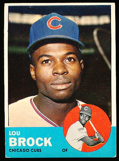 1963 Topps Baseball- #472 Lou Brock, Cubs