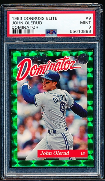 Lot Detail 1993 Donruss Elite Baseball Dominator 9 John Olerud