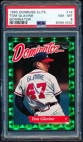 Lot Detail Donruss Elite Baseball Dominator Tom Glavine