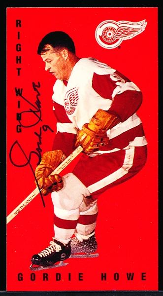 Autographed 1994-95 Parkhurst Tall Boys NHL 1964-65 Hockey #46 Gordie Howe- JSA Certified