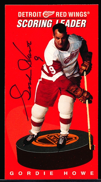 Autographed 1994-95 Parkhurst Tall Boys NHL 1964-65 Hockey #171 Gordie Howe, Detroit Red Wings Scoring Leader- JSA Certified