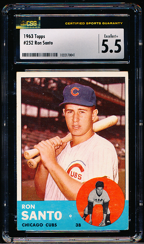 Lot Detail Topps Baseball Ron Santo Cubs Csg