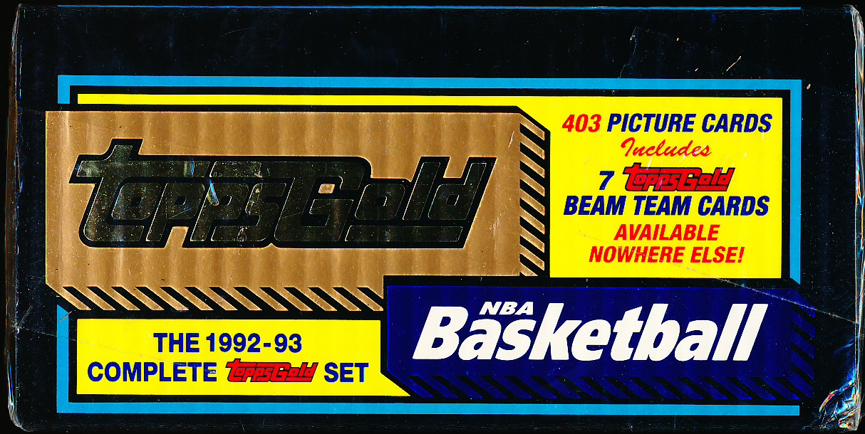 Lot Detail 1992 93 Topps Gold Basketball Complete Sealed Factory Set