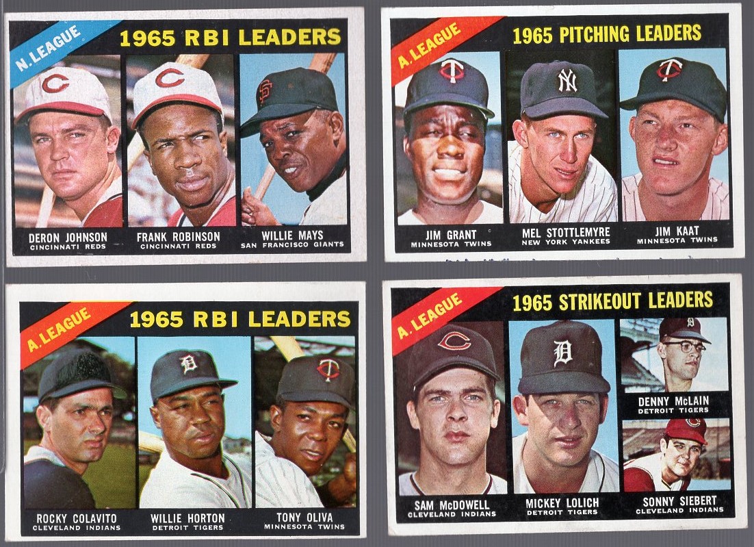 Lot Detail Topps Bb Diff Leaders