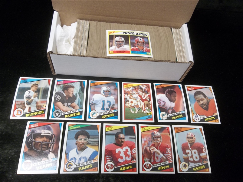 Lot Detail 1984 Topps Football Complete Set Of 396