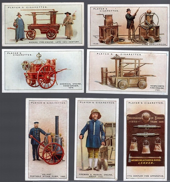 1930 John Player Cigarettes “Fire-Fighting Appliances” Non-Sports- 1 Complete Set of 50 Cards