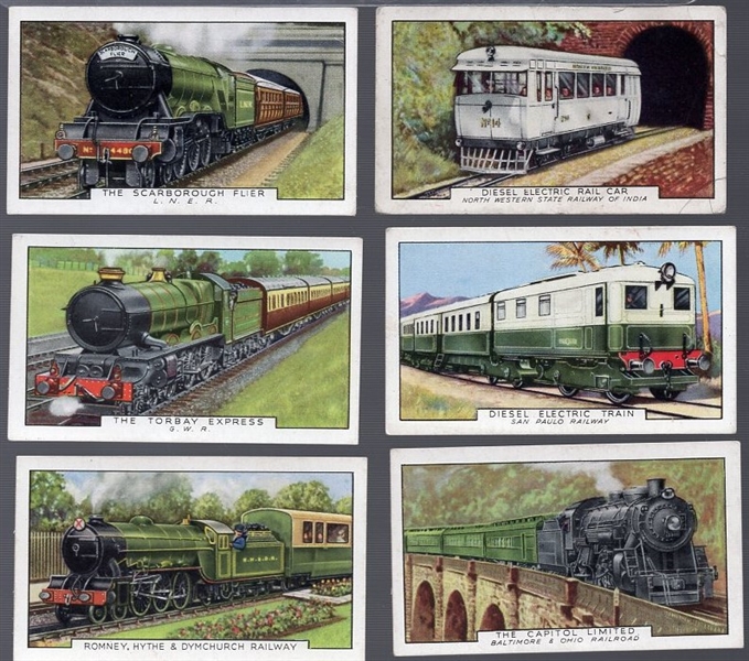 1937 Gallaher Ltd. “Trains of the World” Non-Sports- 1 Complete Set of 48 Cards