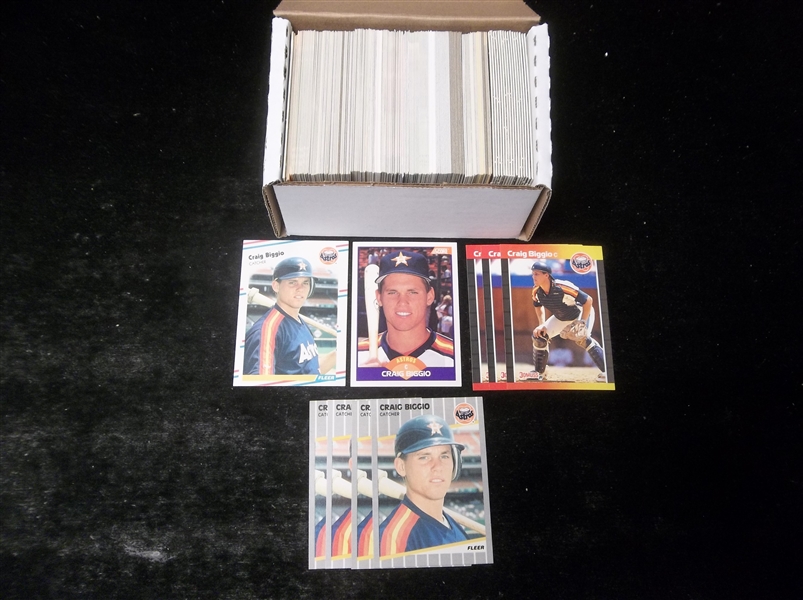 Lot Detail Craig Biggio Lot Cards Nrmt Mt Incl Cards From