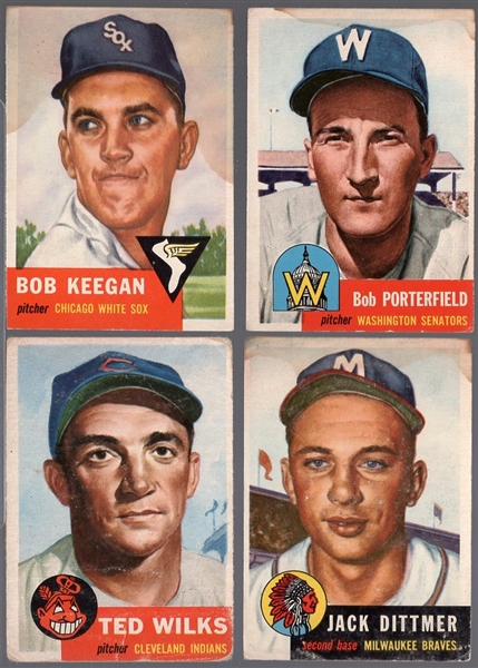 1953 Topps Baseball- 7 Cards