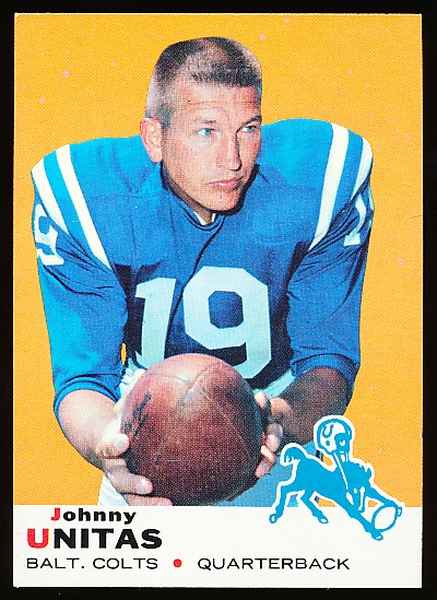 Lot Detail Topps Fb John Unitas Colts