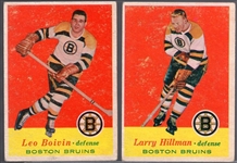 1957-58 Topps Hockey- 2 Diff. Boston Bruins