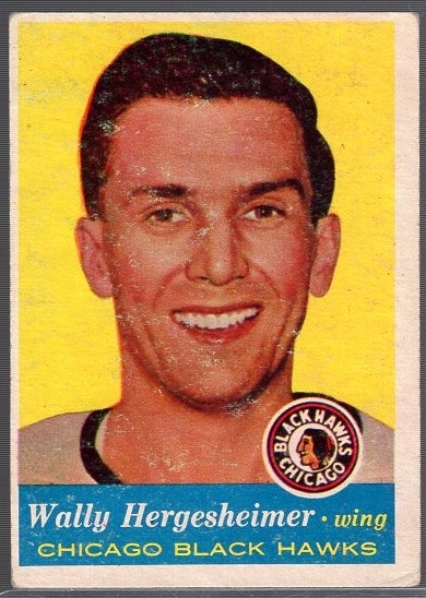 1957-58 Topps Hockey #33 Wally Hergesheimer