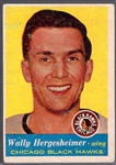 1957-58 Topps Hockey #33 Wally Hergesheimer