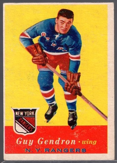 1957-58 Topps Hockey #52 Jean-Guy Gendron