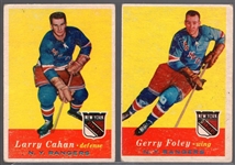 1957-58 Topps Hockey- 2 Diff. Rangers