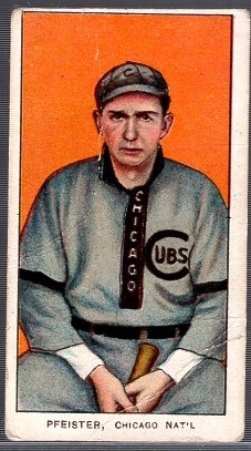 1909-11 T206 Bb- Pfeister, Chicago Nat’l- Seated Pose