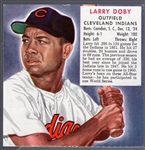 1952 Red Man Tobacco Bb- No Tab- Larry Doby, Cleveland- March expiration back