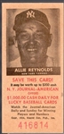 1954 NY Journal American- Allie Reynolds, Yankees