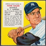 1955 Red Man Bb- No tab-AL #22 Hank Bauer, Yankees- April expiration back.