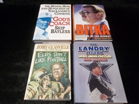 Lot of 4 Diff. Hardcover Ex-Library Books of NFL Coaches