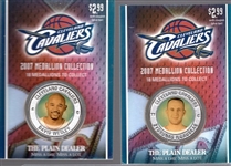 2007 The Plain Dealer Cleveland Cavaliers NBA “Medallion Collection”- 12 Diff.