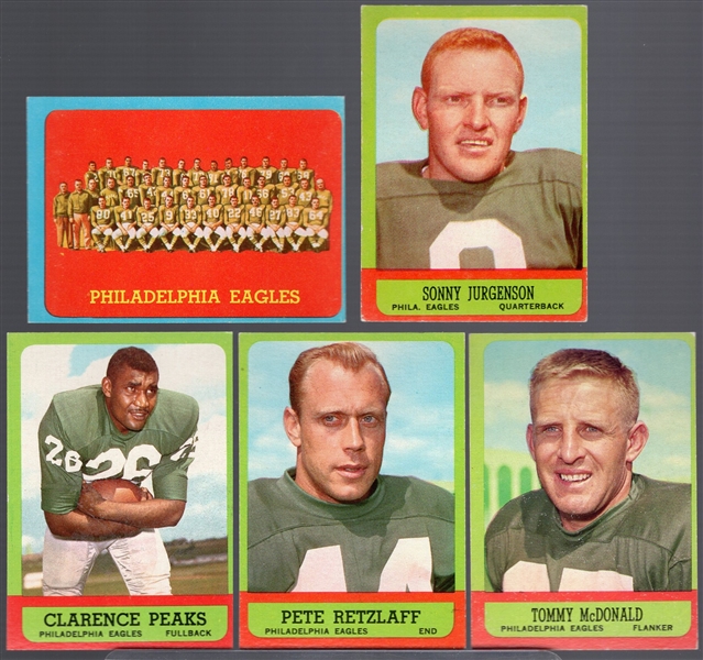 1963 Topps Fb – Phil Eagles- 11 Diff