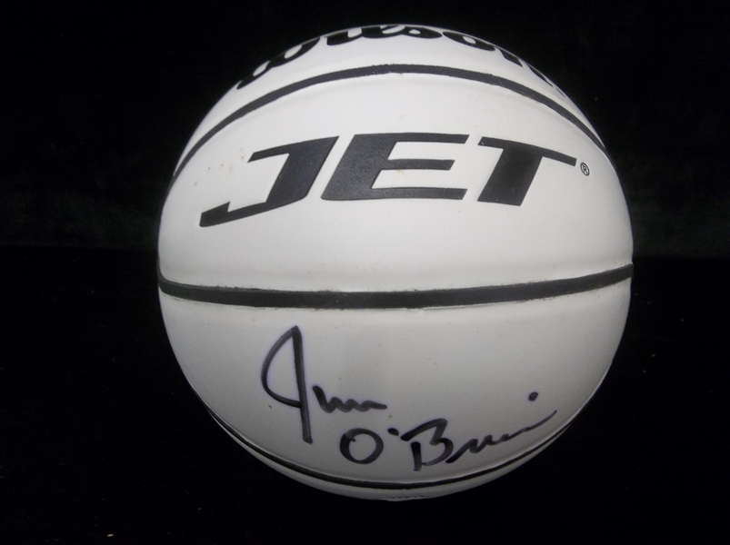 Jim O’Brien Autographed Mini Wilson “Celebrity Waiter” Jet Basketball