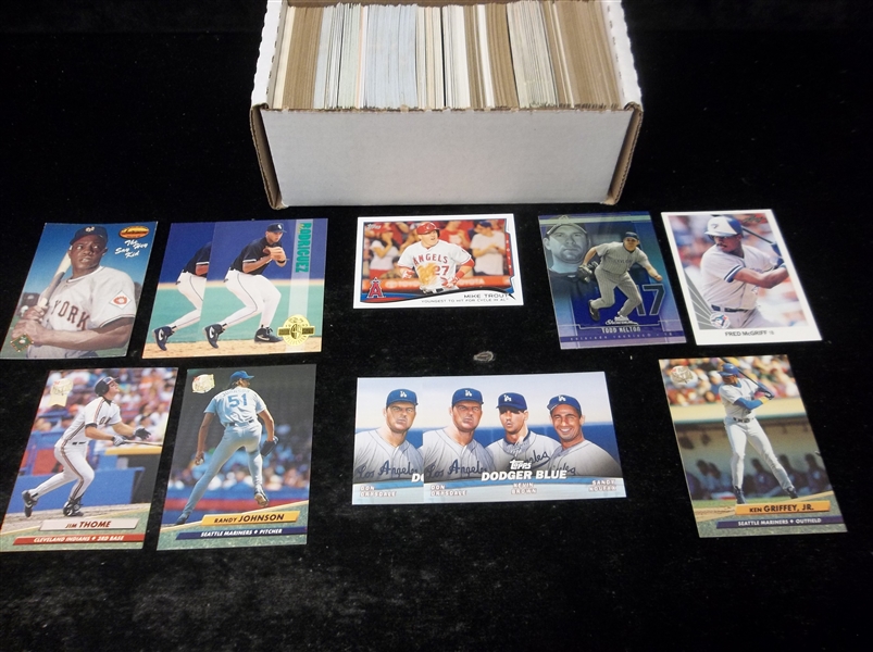 Lot Detail Baseball Star Card Lot 350 Stars Mostly 1980s Thru 2000s