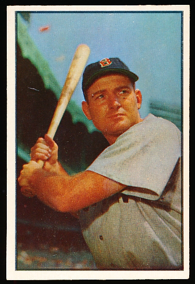 1953 Bowman Color Baseball- #61 George Kell, Red Sox