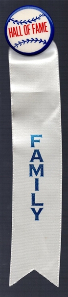 Hall of Fame Button with “Family” Ribbon- came from Kerrie Ferrell