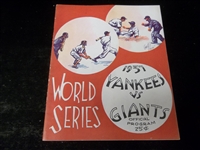 1937 MLB World Series Program- New York Giants vs. New York Yankees