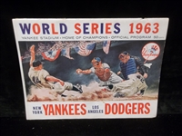 1963 MLB World Series Program- Los Angeles Dodgers @ New York Yankees