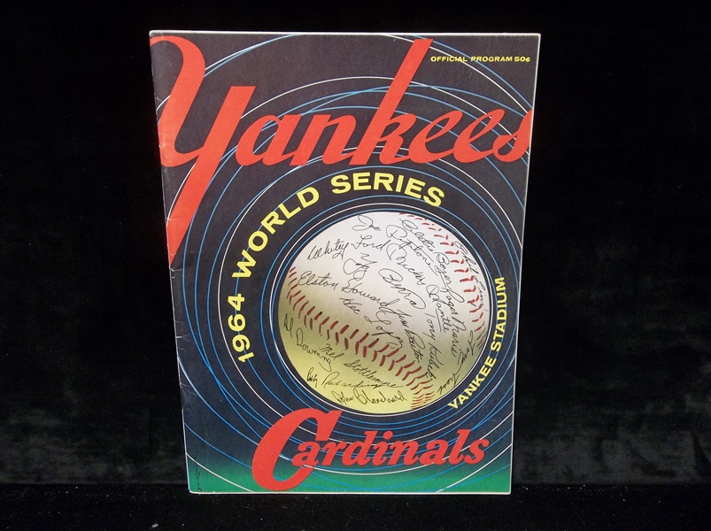 1964 MLB World Series Program- St. Louis Cardinals @ New York Yankees