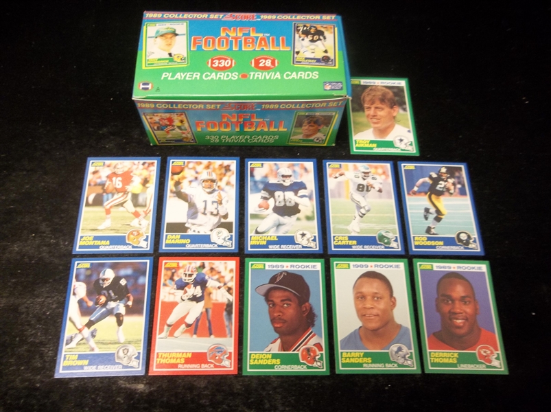 1989 Score Football Factory Set of 330 Cards