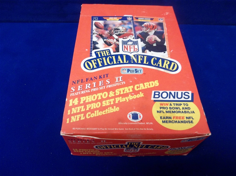 1989 Pro Set Ftbl.- 1 Unopened Series 2 Wax Box