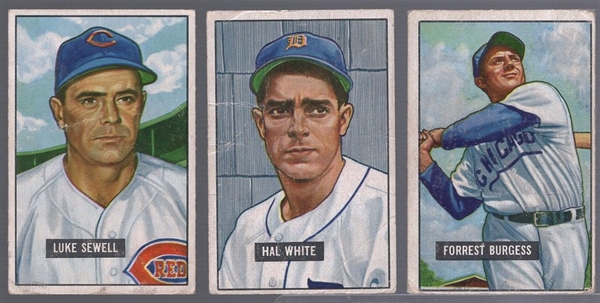 1951 Bowman Bb- 3 Diff Hi#’s