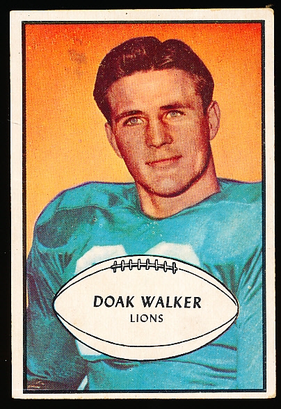 1953 Bowman Football- #6 Doak Walker, Lions