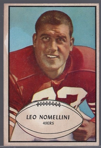 1953 Bowman Football- #88 Leo Nomellini, 49ers