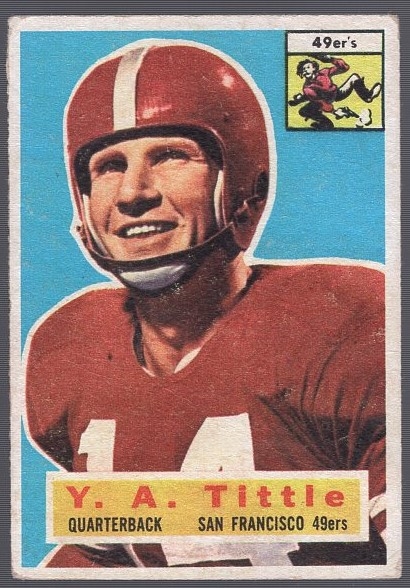 1956 Topps Football- #86 Y.A. Tittle, 49ers