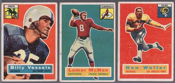 1956 Topps Fb- 3 Diff