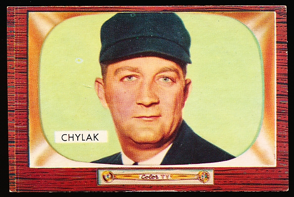 1955 Bowman Bb- #283 Nestor Chylak RC, Umpire