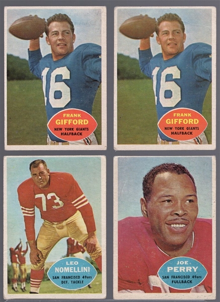 1960 Topps Fb- 7 Cards